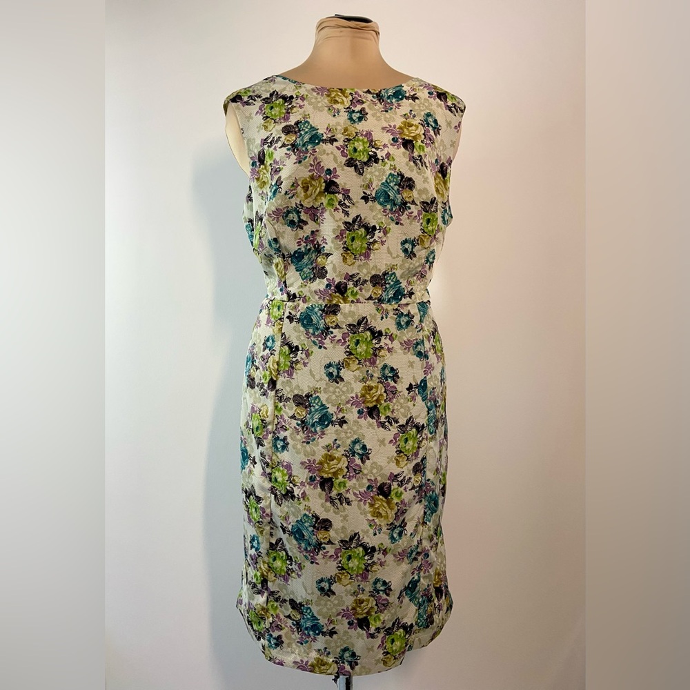 Jessica Sleeveless Sheath Midi Dress | Cap Sleeves | Size 14 | NWOT